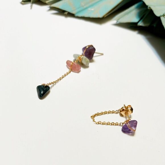 Crystal  drop earrings #480 - Picture 2 of 5